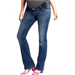 Isabel Maternity Skinny Bootcut Jeans Size 30 Dark Wash